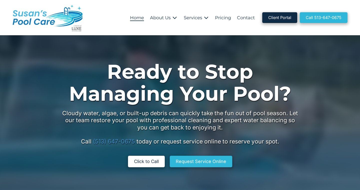 A real website we designed on a desktop